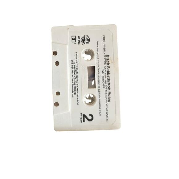 Vintage 1980s Lot of 4 Warner Bros Records Black Sabbath Cassette Tapes w/ Case - Picture 6 of 8